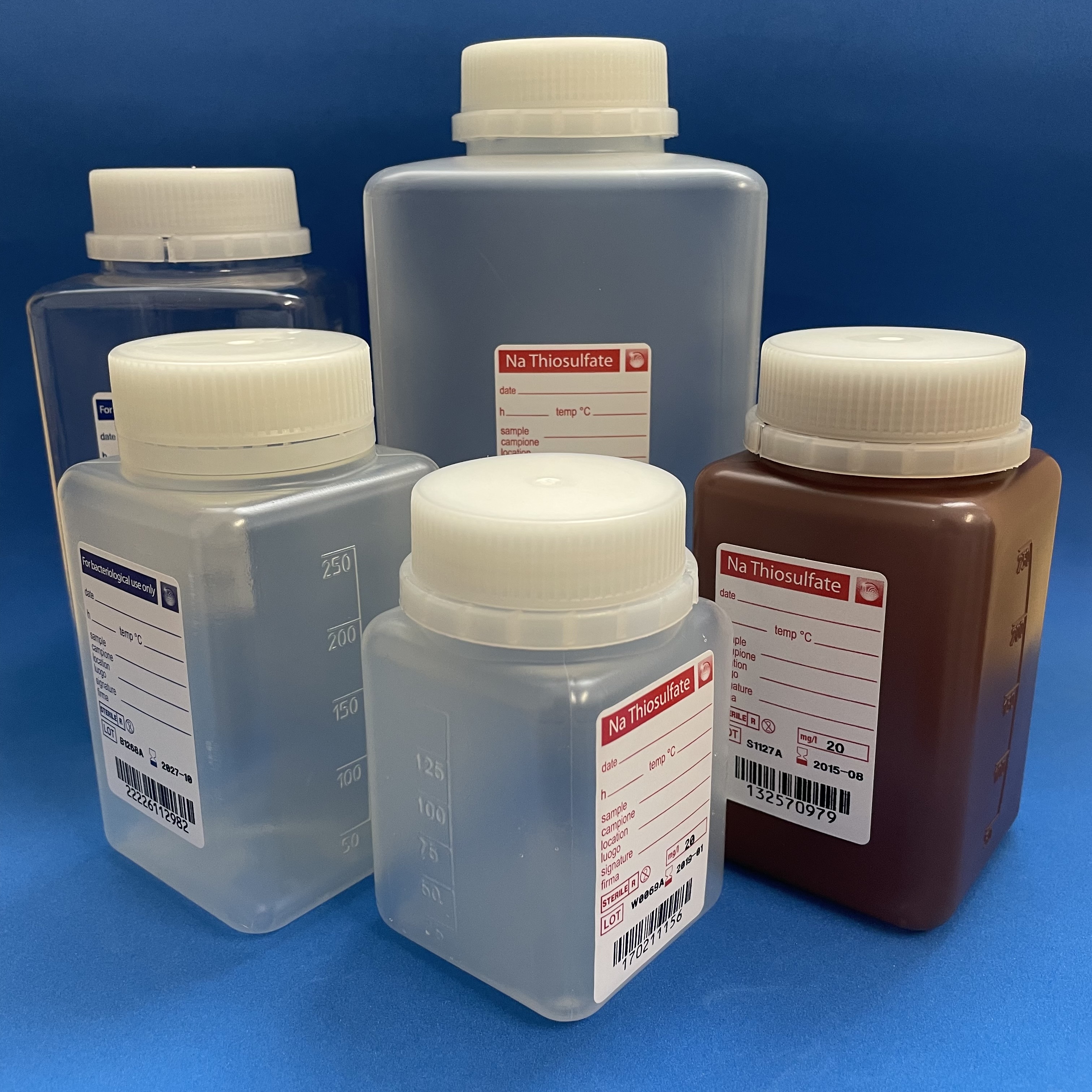 Wasserprobenflaschen